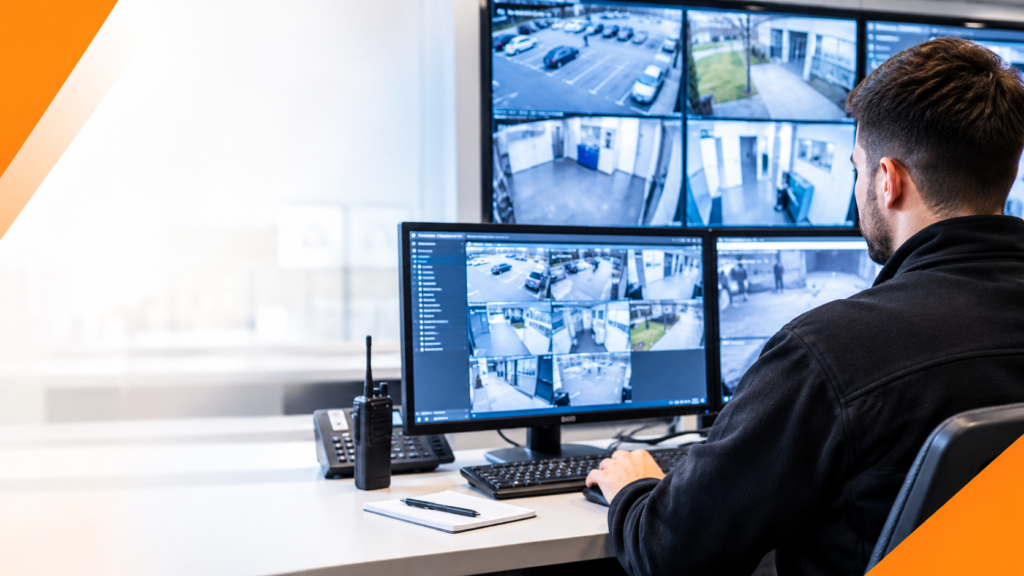 Modern CCTV Control Room Operator